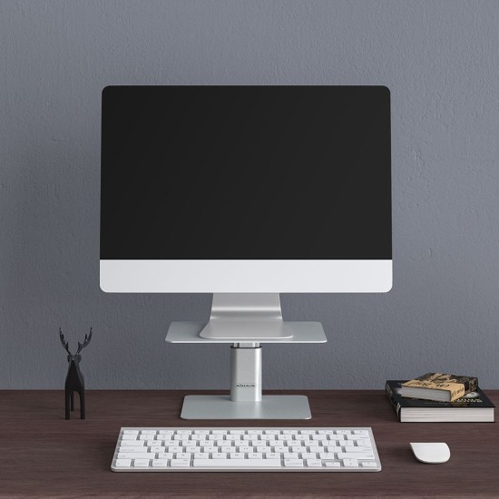 Suport Monitor Reglabil Nillkin HighDesk Silver (Bakr, 57983110861) by www.silkase.ro