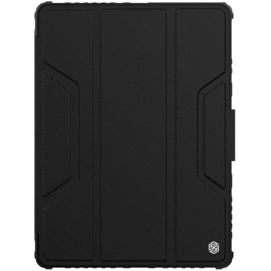 Husa Nillkin Bumper PRO Stand pentru iPad 10.2 (2019-2021), Neagra Husa Nillkin Bumper PRO Stand pentru iPad 10.2 (2019-2021), Neagra (Bakr, 57983104134) by www.silkase.ro