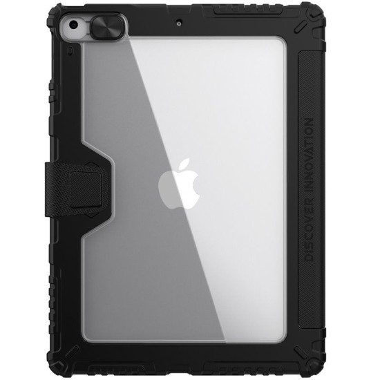 Husa Nillkin Bumper PRO Stand pentru iPad 10.2 (2019-2021), Neagra Husa Nillkin Bumper PRO Stand pentru iPad 10.2 (2019-2021), Neagra (Bakr, 57983104134) by www.silkase.ro