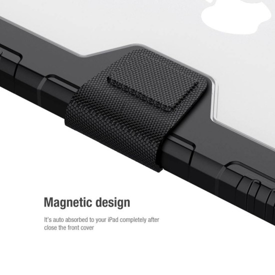 Husa Nillkin Bumper PRO Stand pentru iPad 10.2 (2019-2021), Neagra Husa Nillkin Bumper PRO Stand pentru iPad 10.2 (2019-2021), Neagra (Bakr, 57983104134) by www.silkase.ro