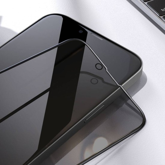 Folie de Sticlă Privacy Nillkin Guardian (0.33mm, 2.5D) pentru Apple iPhone 13 / 13 Pro / 14 / 16e (Bakr, 57983118129) by www.silkase.ro