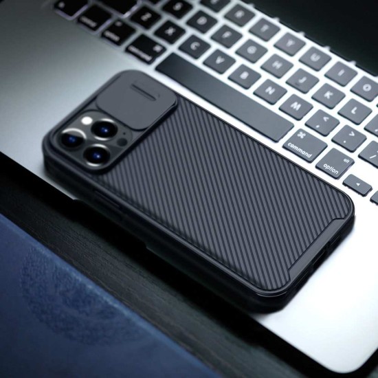 Husa Nillkin CamShield PRO pentru iPhone 13 Pro, Neagra Husa Nillkin CamShield PRO pentru iPhone 13 Pro, Neagra (Bakr, 57983105534) by www.silkase.ro