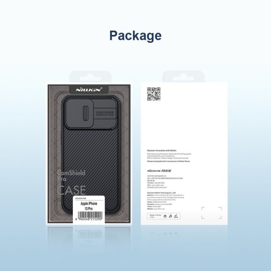 Husa Nillkin CamShield PRO pentru iPhone 13 Pro, Neagra Husa Nillkin CamShield PRO pentru iPhone 13 Pro, Neagra (Bakr, 57983105534) by www.silkase.ro