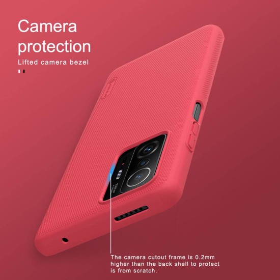 Husa Nillkin Super Frosted pentru Xiaomi 11T / 11T Pro, Neagra (Bakr, 57983106791) by www.silkase.ro