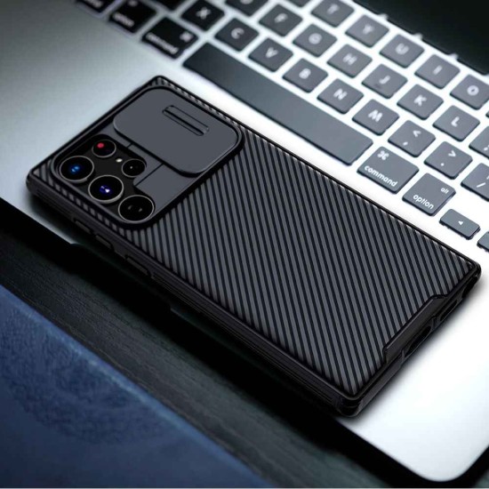 Husa Nillkin CamShield PRO pentru Samsung Galaxy S22 Ultra, Neagra Husa Nillkin CamShield PRO pentru Samsung Galaxy S22 Ultra, Neagra (Bakr, 57983107467) by www.silkase.ro
