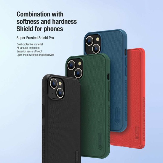 Husa Nillkin Super Frosted PRO pentru Apple iPhone 13 / 14, Neagra (Fără Decupaj Logo) Husa Nillkin Super Frosted PRO pentru Apple iPhone 13 / 14, Neagra (Fără Decupaj Logo) (Bakr, 57983110500) by www.silkase.ro