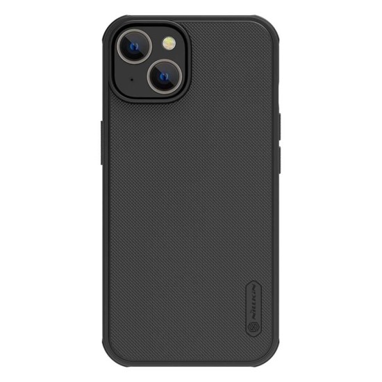 Husa Nillkin Super Frosted PRO Magnetică (MagSafe) pentru Apple iPhone 13 / 14, Neagra (Bakr, 57983110519) by www.silkase.ro