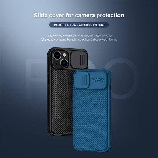 Husa Nillkin CamShield PRO pentru iPhone 13 / 14, Neagra Husa Nillkin CamShield PRO pentru iPhone 13 / 14, Neagra (Bakr, 57983110481) by www.silkase.ro