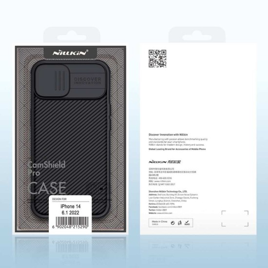 Husa Nillkin CamShield PRO pentru iPhone 13 / 14, Neagra Husa Nillkin CamShield PRO pentru iPhone 13 / 14, Neagra (Bakr, 57983110481) by www.silkase.ro