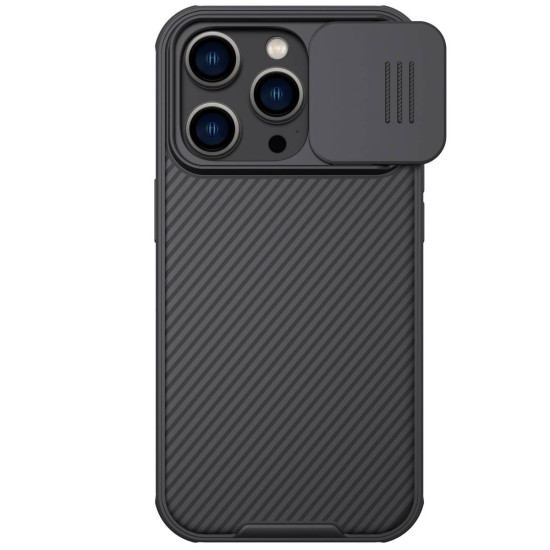 Husa Nillkin CamShield PRO pentru Apple iPhone 14 Pro Max, Black (Bakr, 57983110494) by www.silkase.ro