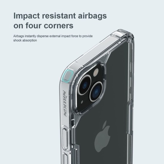 Husa Nillkin Nature TPU PRO pentru Apple iPhone 13 / 14, Transparentă (Bakr, 57983110454) by www.silkase.ro