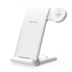 Încărcător Wireless Nillkin PowerTrio 3în1 pentru Ceasuri Samsung, Alb