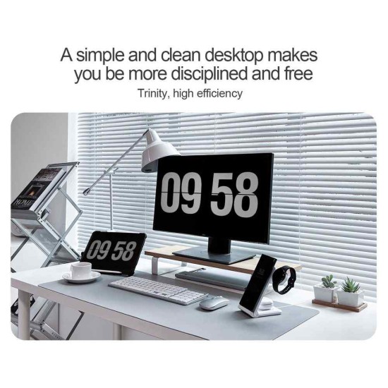 Încărcător Wireless Nillkin PowerTrio 3în1 pentru Ceasuri Samsung, Alb (Bakr, 57983110661) by www.silkase.ro