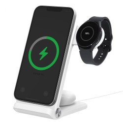 Încărcător Wireless Nillkin PowerTrio 3în1 (MagSafe) pentru Ceasuri Samsung, Alb