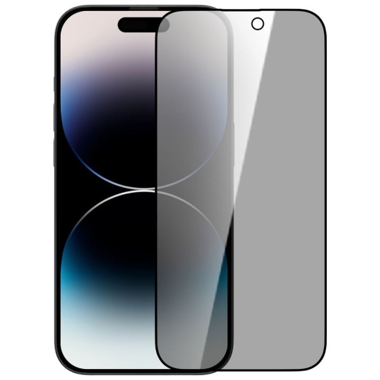 Folie de Sticla Nillkin Guardian 2.5D pentru Apple iPhone 14 Pro, 0.33mm, Black (Bakr, 57983118131) by www.silkase.ro