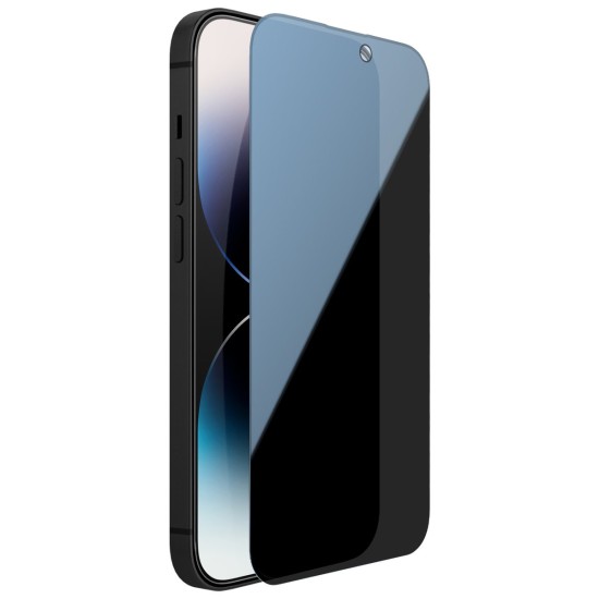 Folie de Sticla Nillkin Guardian 2.5D pentru Apple iPhone 14 Pro, 0.33mm, Black (Bakr, 57983118131) by www.silkase.ro