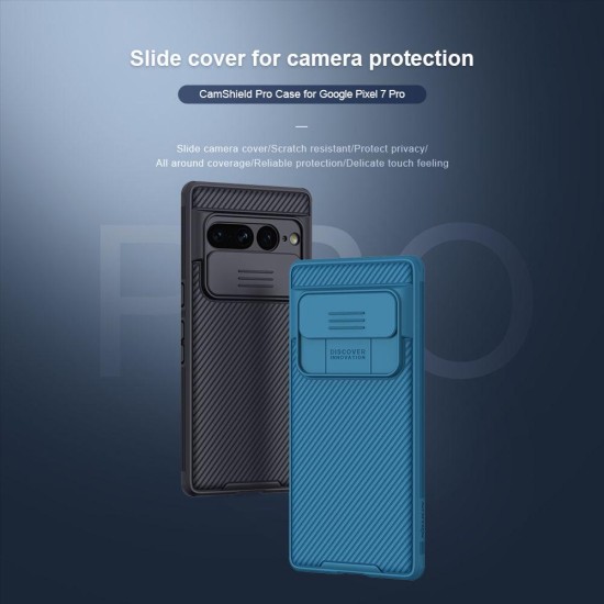 Husa Nillkin CamShield PRO pentru Google Pixel 7 Pro, Neagra (Bakr, 57983112785) by www.silkase.ro