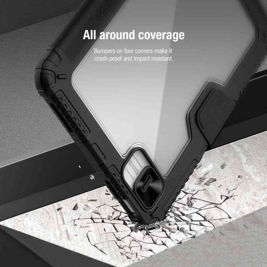 Husa Nillkin Bumper PRO Stand pentru iPad 10.9 (2022) / 11 (2025), Neagra Husa Nillkin Bumper PRO Stand pentru iPad 10.9 (2022) / 11 (2025), Neagra (Bakr, 57983112715) by www.silkase.ro