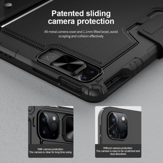 Husă cu Tastatură Nillkin Bumper Combo pentru iPad Pro 12.9 (2020/2021/2022) și Air 13 (2024/2025), Black Husă cu Tastatură Nillkin Bumper Combo pentru iPad Pro 12.9 (2020/2021/2022) și Air 13 (2024/2025), Black (Bakr, 57983112714) by www.silkase.ro