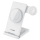Încărcător Wireless Nillkin PowerTrio 3în1 (MagSafe) pentru Apple Watch (Certificat MFI), Alb (Bakr, 57983112830) by www.silkase.ro