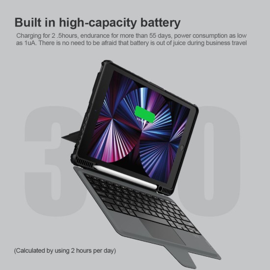 Husă cu Tastatură Nillkin Bumper Combo pentru iPad 10.2 2019/2020/2021, Black Husă cu Tastatură Nillkin Bumper Combo pentru iPad 10.2 2019/2020/2021, Black (Bakr, 57983112643) by www.silkase.ro