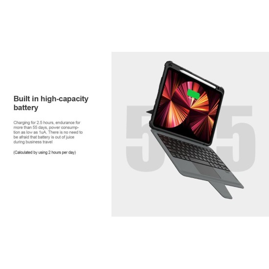 Husa Tastatura Nillkin Bumper Combo pentru iPad Air 4/5 10.9, Air 11 2024/2025 si Pro 11 2020/2021/2022, Black Husa Tastatura Nillkin Bumper Combo pentru iPad Air 4/5 10.9, Air 11 2024/2025 si Pro 11 2020/2021/2022, Black (Bakr, 57983112713) by www.silkase.ro