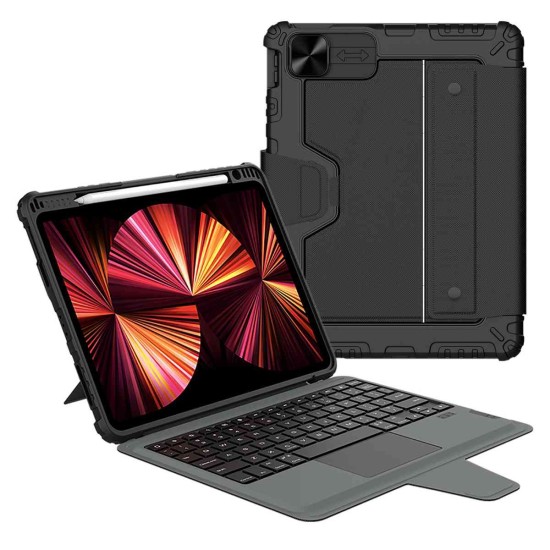 Husa Tastatura Nillkin Bumper Combo pentru iPad Air 4/5 10.9, Air 11 2024/2025 si Pro 11 2020/2021/2022, Black Husa Tastatura Nillkin Bumper Combo pentru iPad Air 4/5 10.9, Air 11 2024/2025 si Pro 11 2020/2021/2022, Black (Bakr, 57983112713) by www.silkase.ro