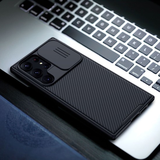 Husa Premium Nillkin CamShield PRO pentru Samsung Galaxy S23 Ultra, Black (Bakr, 57983112677) by www.silkase.ro