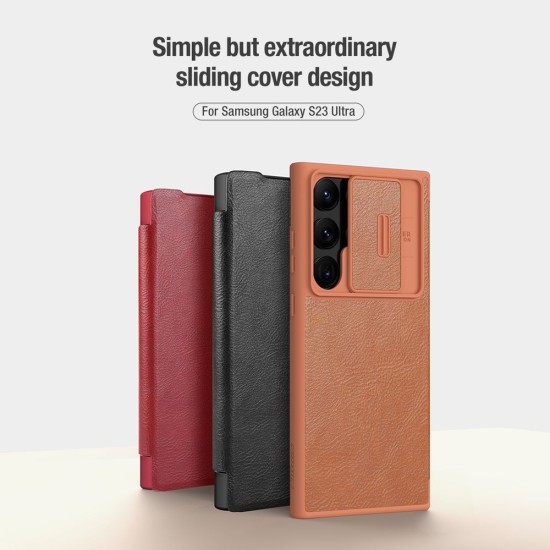 Husa Nillkin Qin Book PRO pentru Samsung Galaxy S23 Ultra, Black Husa Nillkin Qin Book PRO pentru Samsung Galaxy S23 Ultra, Black (Bakr, 57983112698) by www.silkase.ro