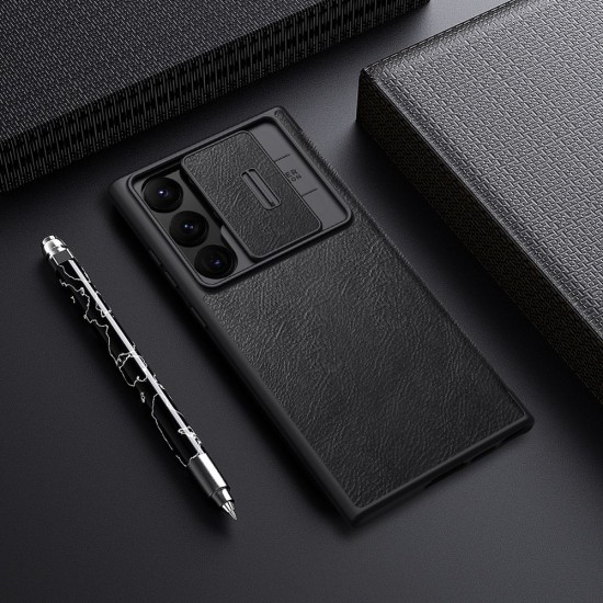 Husa Nillkin Qin Book PRO pentru Samsung Galaxy S23 Ultra, Black Husa Nillkin Qin Book PRO pentru Samsung Galaxy S23 Ultra, Black (Bakr, 57983112698) by www.silkase.ro