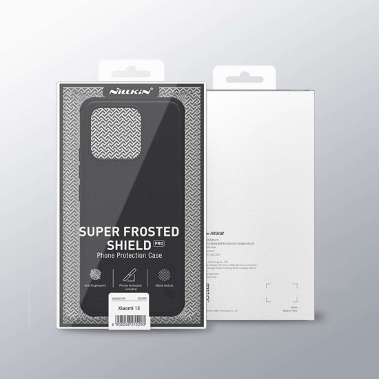 Husa Nillkin Super Frosted PRO pentru Xiaomi 13, Neagra (Bakr, 57983113498) by www.silkase.ro