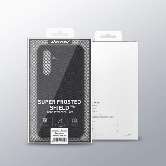 Husa Nillkin Super Frosted PRO pentru Samsung Galaxy A54 5G, Neagra (Bakr, 57983114389) by www.silkase.ro