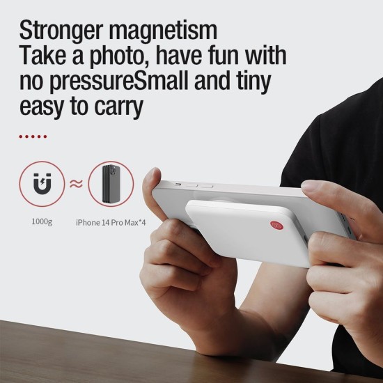 Nillkin NKT21 PowerStone Magnetic Powerbank 5000mAh 15W Black Nillkin NKT21 PowerStone Magnetic Powerbank 5000mAh 15W Black (Baterii Externe (Powerbanks), 57983114135) by www.silkase.ro