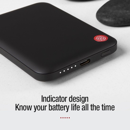 Nillkin NKT21 PowerStone Magnetic Powerbank 5000mAh 15W Black Nillkin NKT21 PowerStone Magnetic Powerbank 5000mAh 15W Black (Baterii Externe (Powerbanks), 57983114135) by www.silkase.ro