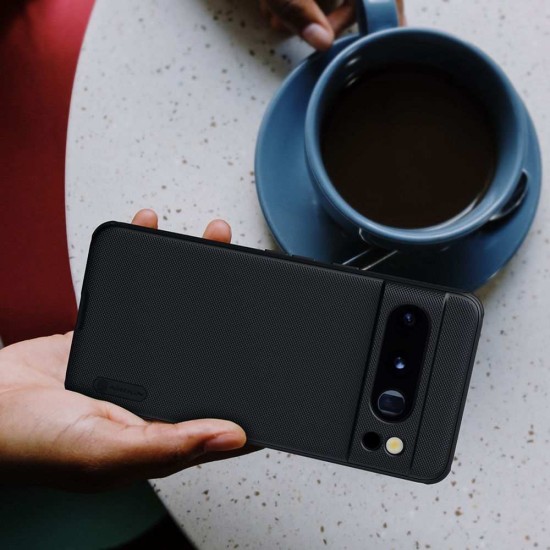 Husa Nillkin Super Frosted PRO pentru Google Pixel 8 Pro, Neagra (Bakr, 57983118243) by www.silkase.ro