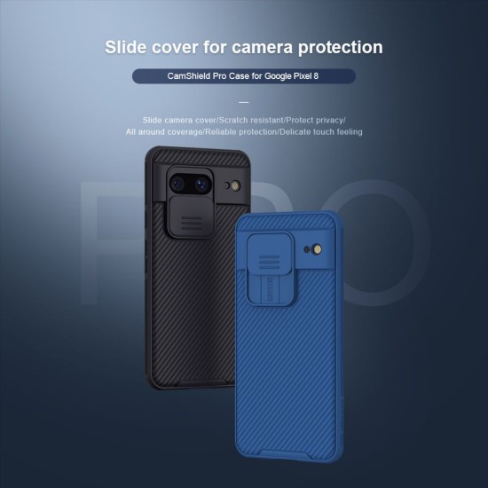 Husa Nillkin CamShield PRO pentru Google Pixel 8, Neagra Husa Nillkin CamShield PRO pentru Google Pixel 8, Neagra (Bakr, 57983118247) by www.silkase.ro