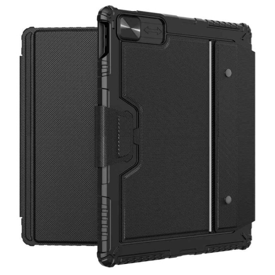 Husa cu Tastatură Nillkin Bumper Combo (Iluminată) pentru iPad Pro 12.9 / Air 13 (2024), Neagra (Bakr, 57983116142) by www.silkase.ro