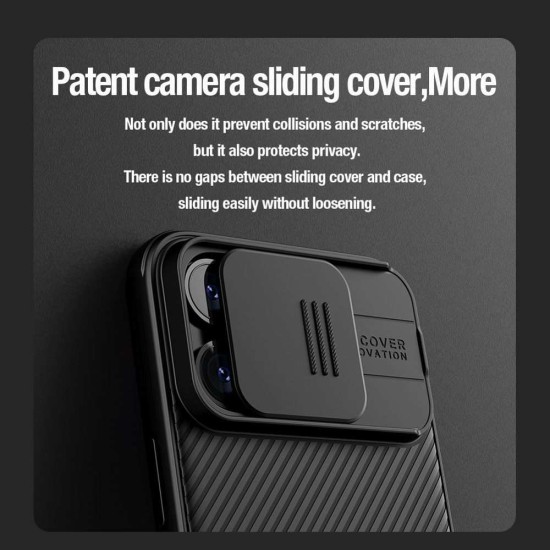 Husa Nillkin CamShield PRO Magnetică (MagSafe) pentru iPhone 15 Pro Max, Neagra Husa Nillkin CamShield PRO Magnetică (MagSafe) pentru iPhone 15 Pro Max, Neagra (Bakr, 57983116978) by www.silkase.ro