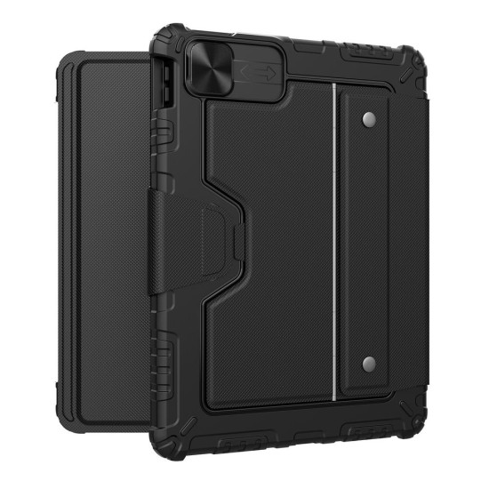Husa Nillkin Bumper Combo cu Tastatura Iluminata pentru iPad Air 4/5 10.9, iPad 11 2024/2025, iPad Pro 11 2020/2021/2022, Negru (Bakr, 57983118069) by www.silkase.ro