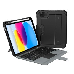 Husă Nillkin Bumper Combo cu Tastatură Iluminată pentru iPad 10.9 2022 / 11 2025, Black