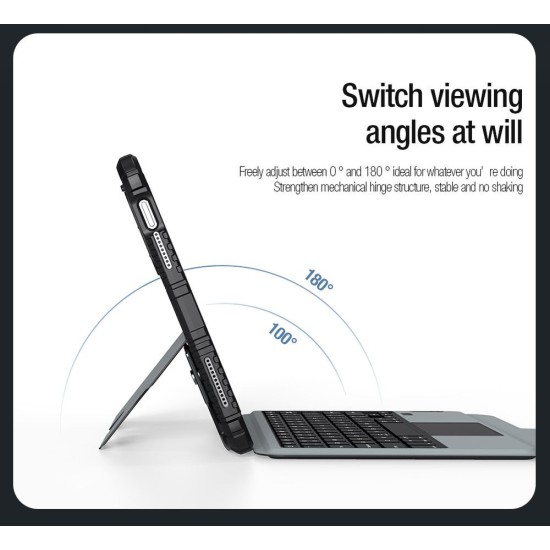 Husă Nillkin Bumper Combo cu Tastatură Iluminată pentru iPad 10.9 2022 / 11 2025, Black Husă Nillkin Bumper Combo cu Tastatură Iluminată pentru iPad 10.9 2022 / 11 2025, Black (Bakr, 57983118070) by www.silkase.ro