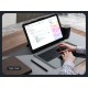 Husa cu Tastatură Nillkin Bumper Combo (Iluminată) pentru Samsung Tab S9+, Neagra (Bakr, 57983118662) by www.silkase.ro