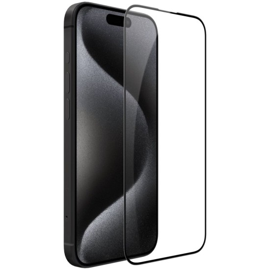Folie de Sticlă Nillkin CP+ PRO (2.5D, Full Cover) pentru Apple iPhone 15 Pro, Neagra (Bakr, 57983117670) by www.silkase.ro