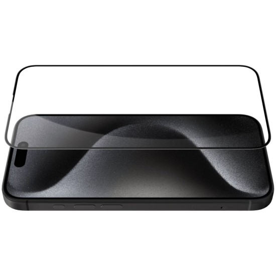 Folie de Sticlă Nillkin CP+ PRO (2.5D, Full Cover) pentru Apple iPhone 15 Pro, Neagra (Bakr, 57983117670) by www.silkase.ro