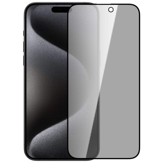 Folie de Sticlă Privacy Nillkin Guardian (0.33mm, 2.5D) pentru Apple iPhone 15 Pro Max, Neagra Folie de Sticlă Privacy Nillkin Guardian (0.33mm, 2.5D) pentru Apple iPhone 15 Pro Max, Neagra (Bakr, 57983118136) by www.silkase.ro