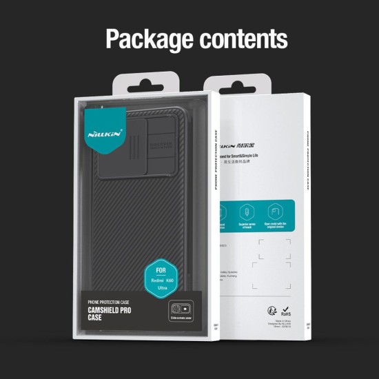 Husa Nillkin CamShield PRO pentru Xiaomi 13T / 13T Pro, Neagra Husa Nillkin CamShield PRO pentru Xiaomi 13T / 13T Pro, Neagra (Bakr, 57983118155) by www.silkase.ro