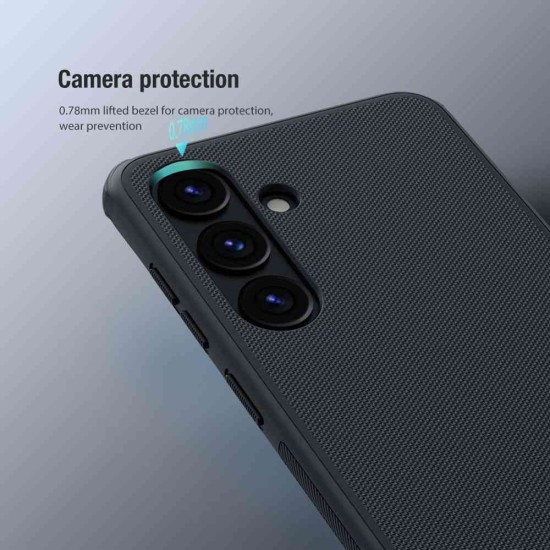 Husa Nillkin Super Frosted PRO pentru Samsung Galaxy S24 Ultra, Neagra (Bakr, 57983118481) by www.silkase.ro