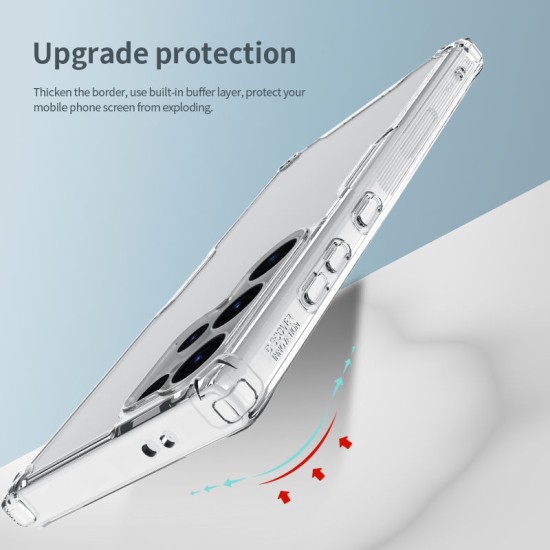 Husa Nillkin Nature TPU PRO pentru Samsung Galaxy S24 Ultra, Transparentă (Bakr, 57983118469) by www.silkase.ro