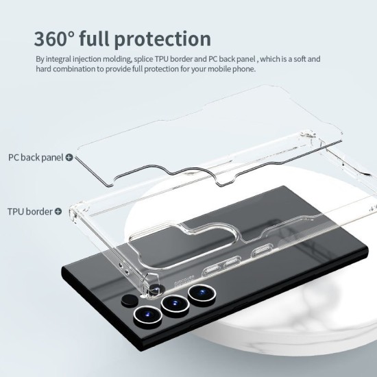 Husa Nillkin Nature TPU PRO pentru Samsung Galaxy S24 Ultra, Transparentă (Bakr, 57983118469) by www.silkase.ro