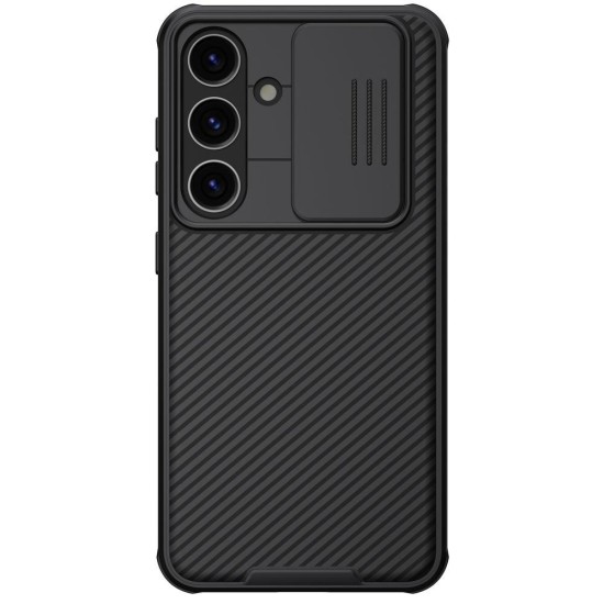 Husa Nillkin CamShield PRO pentru Samsung Galaxy S24, Neagra (Bakr, 57983118644) by www.silkase.ro